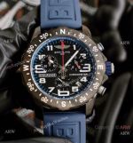 Copy Breitling Endurance Pro Swiss Quartz Watch Blue Rubber Strap